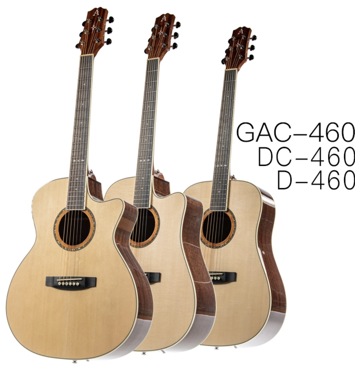 AOSEN GAC-460/DC-460/D-460:Acoustic guitar for beginners and easy to lear. high-quality double solid spruce handmade classical guitar