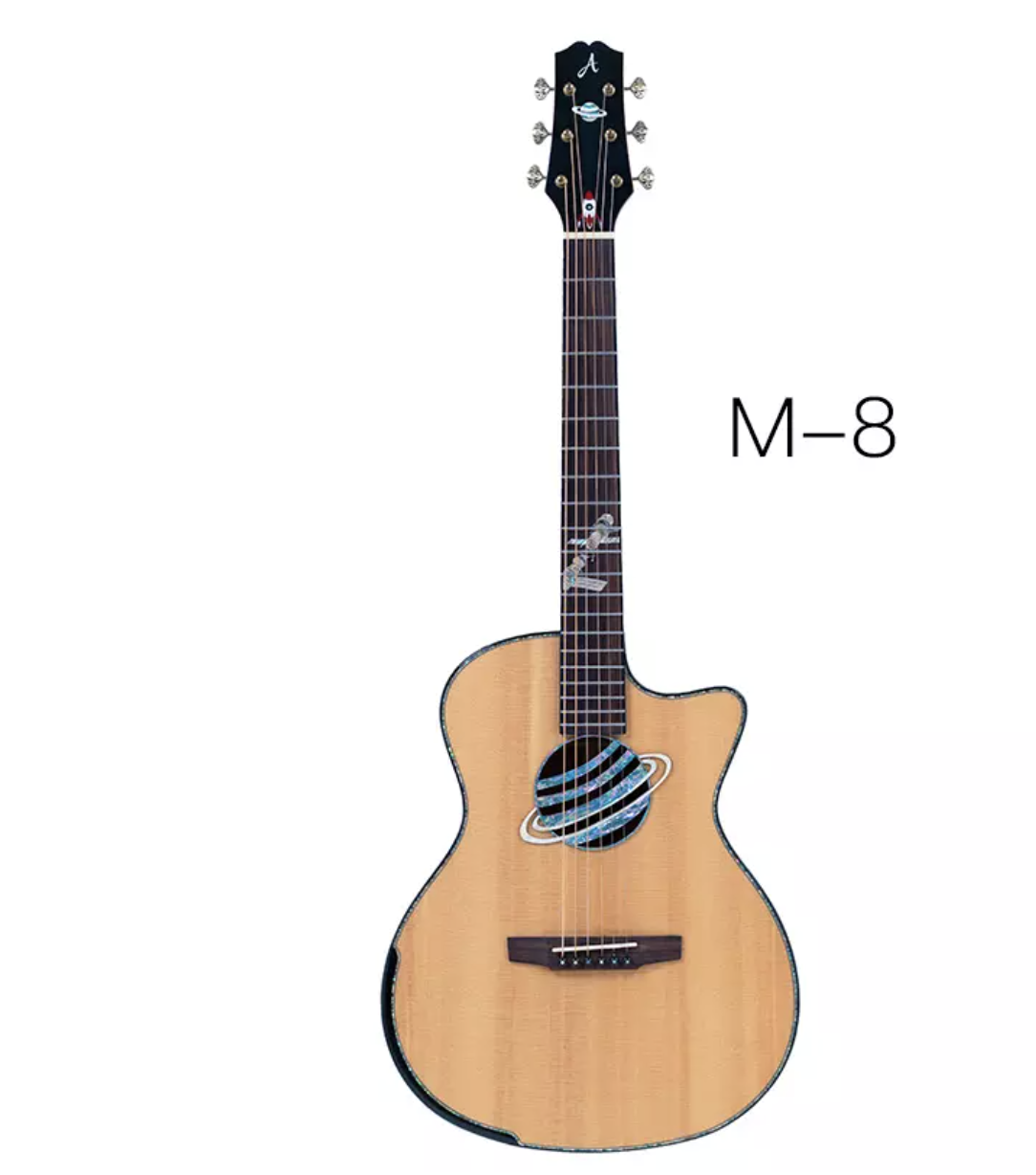 AOSEN M-8: Kid's Exploration top solid acoustic guitar, to start the journey of folk music mini guitar