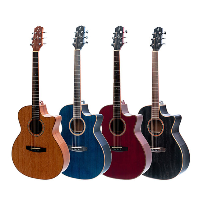  AOSEN GAC-610C: Mahogany top solid acoustic guitar with clear and soft sound quality