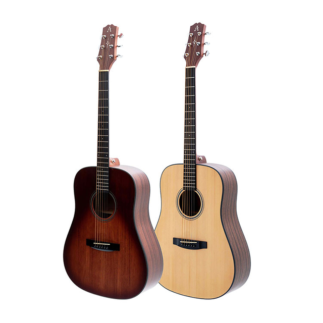 AOSEN D-410: Beginner's acoustic guitar 41 inch, play with more expressive force，Color: SN/BR