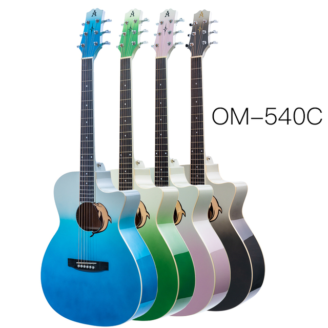 AOSEN OM-540C:Entry-level folk acoustic guitar, is suitable for beginners to practice