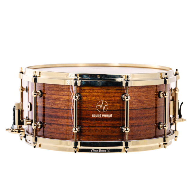 Thunder sereis OVK : 1465 Ovankol is made by technology of steam heat bending Glossy brown,Snare Drum