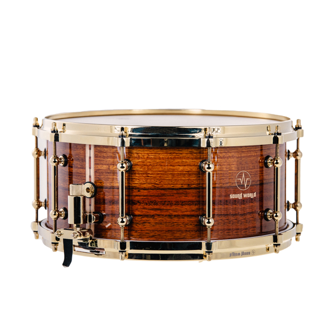 Thunder sereis OVK : 1465 Ovankol is made by technology of steam heat bending Glossy brown,Snare Drum