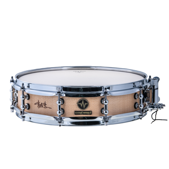  Customized Signature Edition Lighting series FMP-1 : 1445 Flame maple that is made by technology of steam heat bending ，Satin natural , Sound World Snare Drum