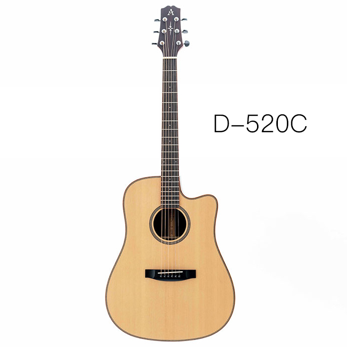 AOSEN D-520:Entry-level folk acoustic guitar ,top solid spruce ,trimber is excellent