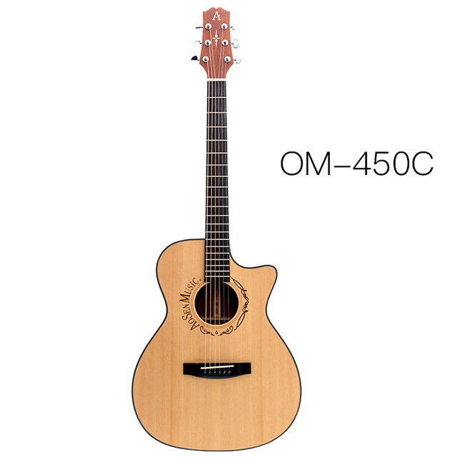 AOSEN OM-450C: Beginner's acoustic guitar,Play with more smoothly