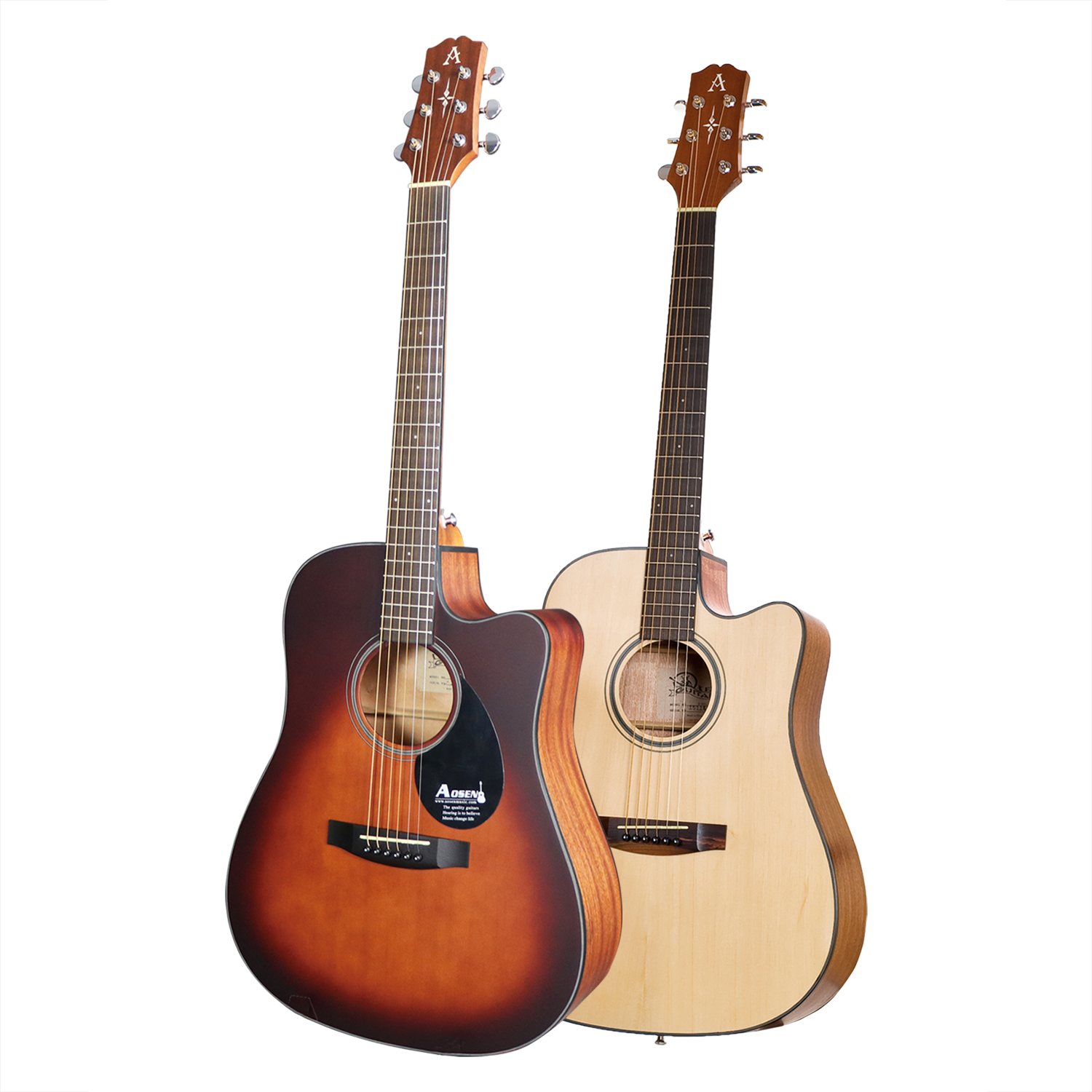  AOSEN D-66C/OM-66C:Layered Wood Guitar,First Choice for Beginner Guitar