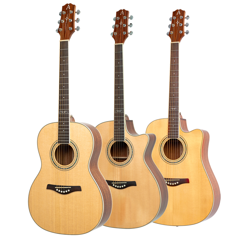 AOSEN SG-402/GA-402C/D-402C:Acoustic guitar for beginners and easy to lear. high-quality double solid spruce