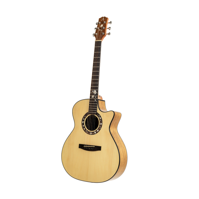 AOSEN Magnolia in Early Spring (Yulan Chunxiao )GA-550C: 40 inch entry-level folk acoustic guitar, the first choice for beginners