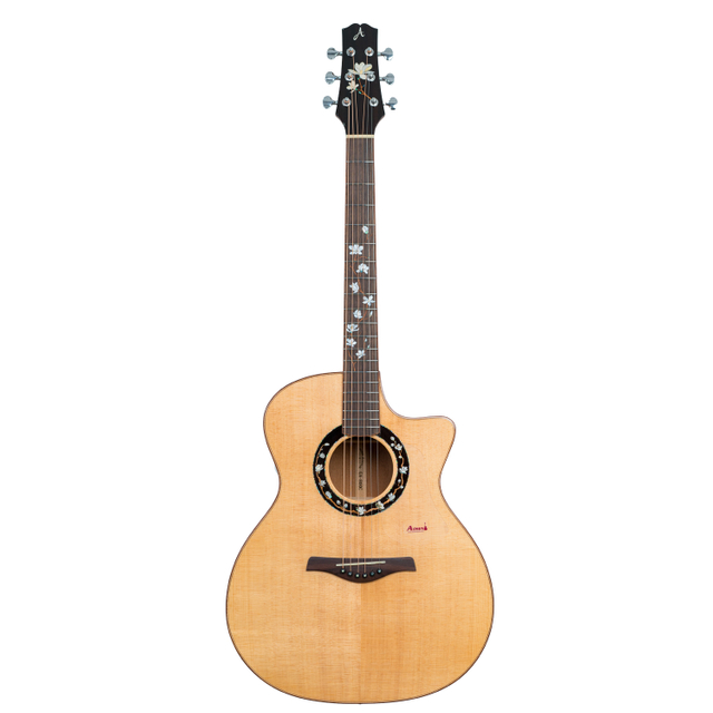 AOSEN Magnolia in Early Spring (Yulan Chunxiao )GA-800C: 40 inch entry-level folk acoustic guitar, the first choice for beginners