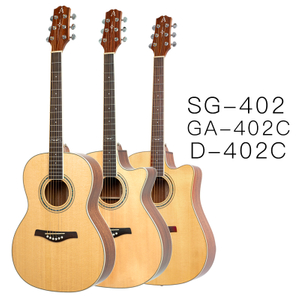 AOSEN SG-402/GA-402C/D-402C:Acoustic guitar for beginners and easy to lear. high-quality double solid spruce