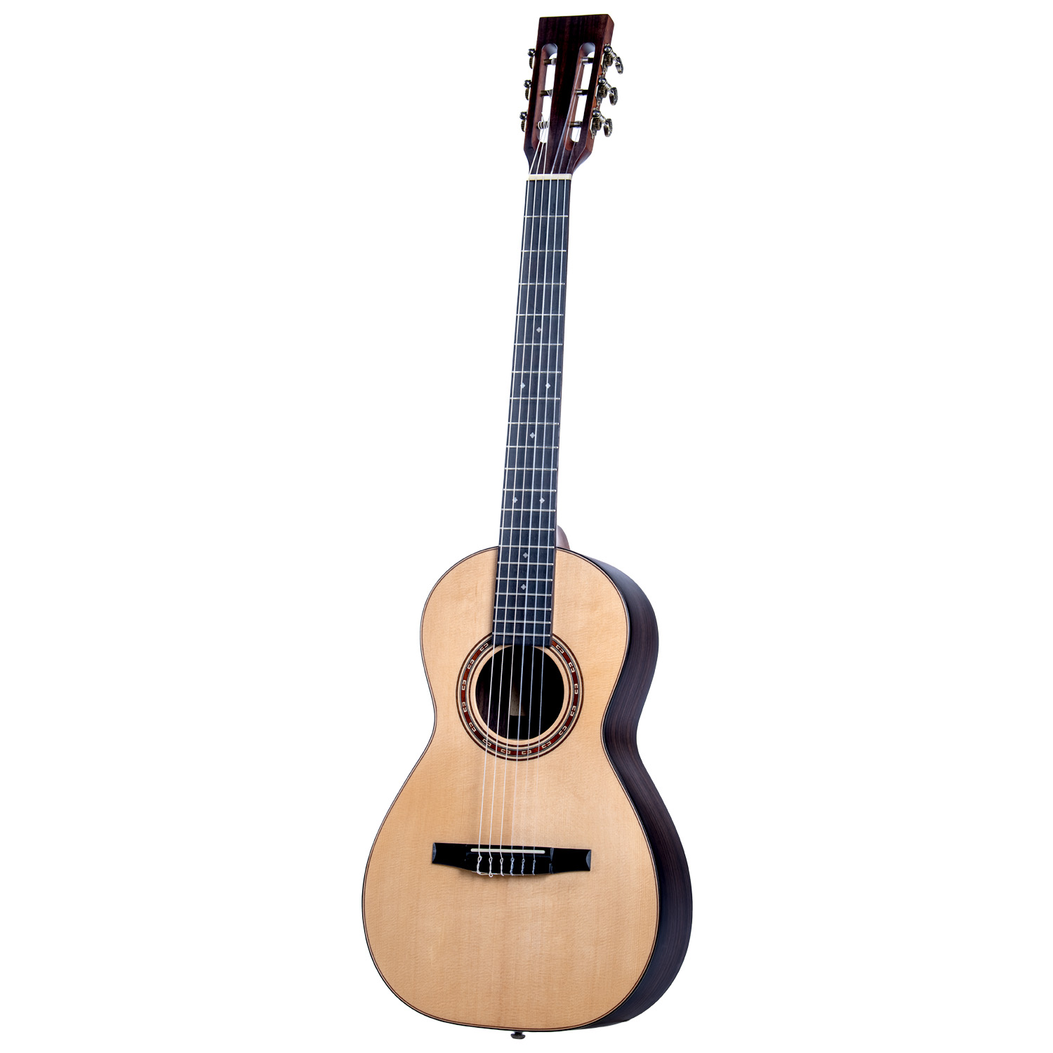 AOSEN PL-002 PL-003 Vintage Crossover Acoustic Guitar, 37 Inch Parlor Body, All Solid Wood, Solid Spruce Top, Solid Rosewood Back & Sides, Fingerstyle Folk Guitar