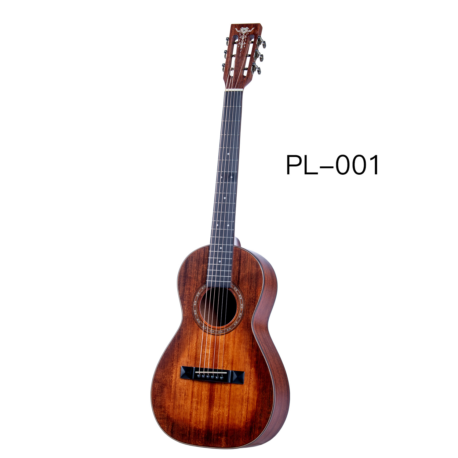 AOSEN PL-001 Vintage Acoustic Guitar, 37 Inch Parlor Body, All Solid Wood, Solid Spruce Top, Solid Mahogany Back & Sides, Folk Guitar for Fingerstyle, Beginner & Intermediate Players