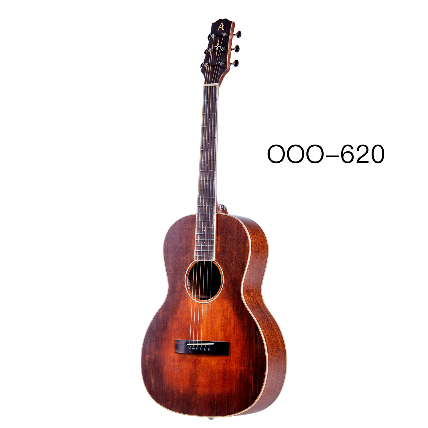 AOSEN OOO-620 Vintage Steel String Acoustic Guitar, 38 Inch OOO Concert Body, Solid Spruce Top, Mahogany Laminate Back and Sides, Small Body Folk Guitar for Fingerpicking, Beginner & Intermediate Guit